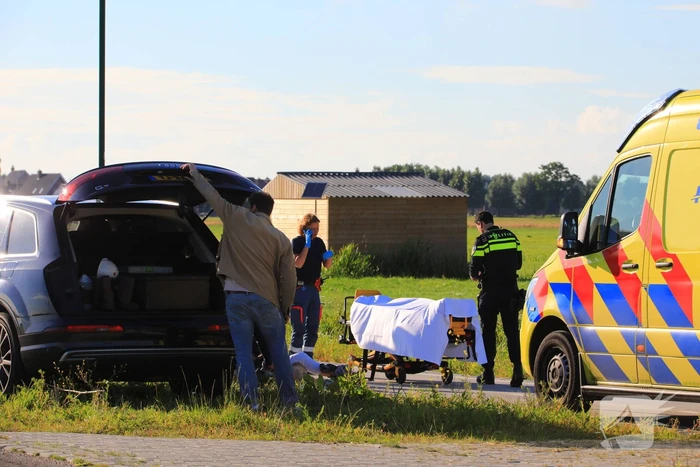 Traumahelikopter landt voor ongeval met kind