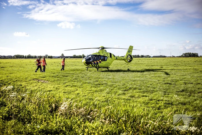 Traumahelikopter landt voor ongeval met kind