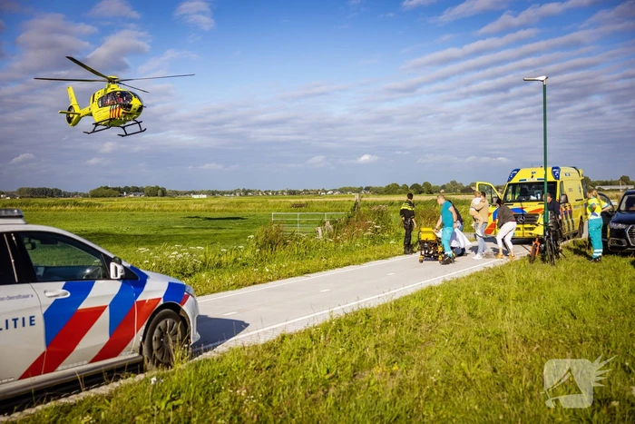 Traumahelikopter landt voor ongeval met kind