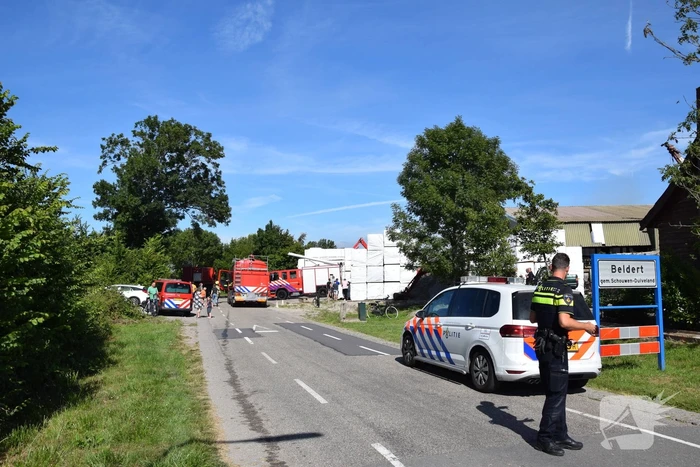 Grote brand in houtzagerij
