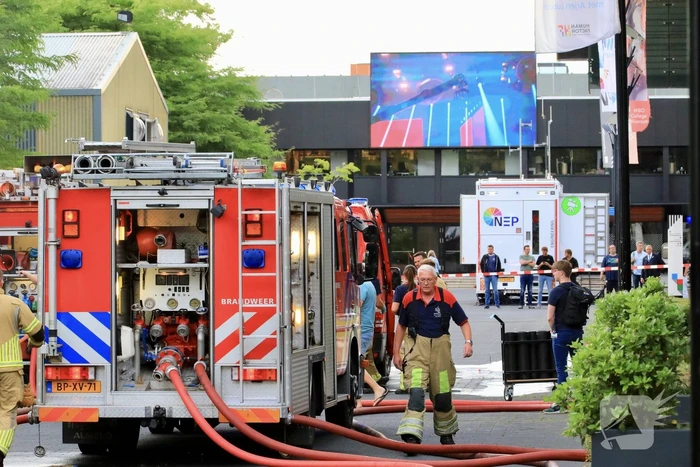 Felle brand in elektrakast op mediapark