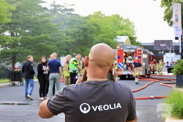 Felle brand in elektrakast op mediapark
