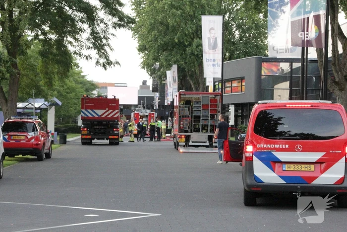 Felle brand in elektrakast op mediapark