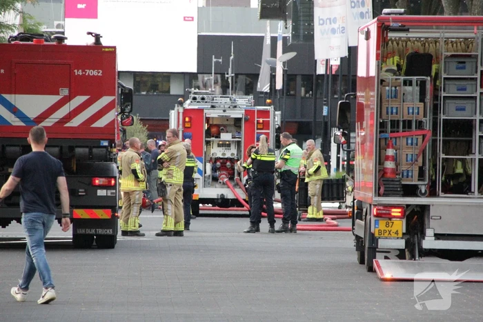 Felle brand in elektrakast op mediapark