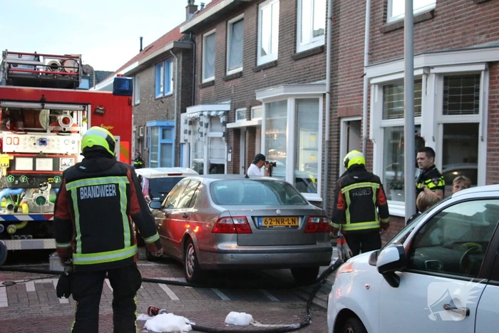 Brand in aanbouw snel geblust