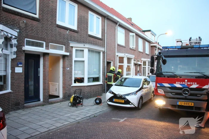 Brand in aanbouw snel geblust