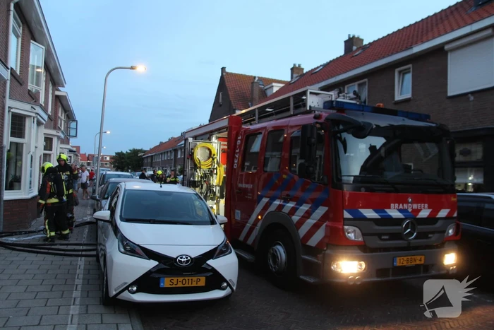 Brand in aanbouw snel geblust