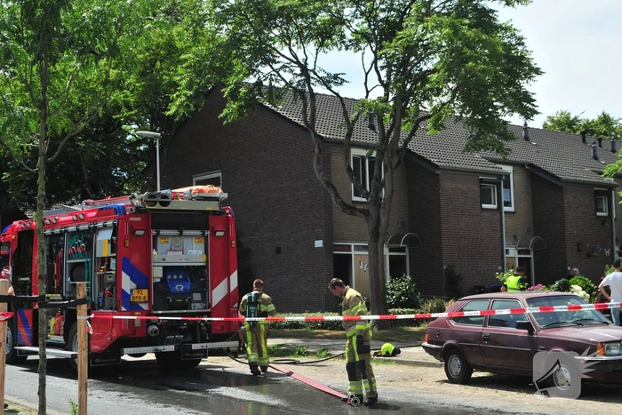 Rook bij brand in woning