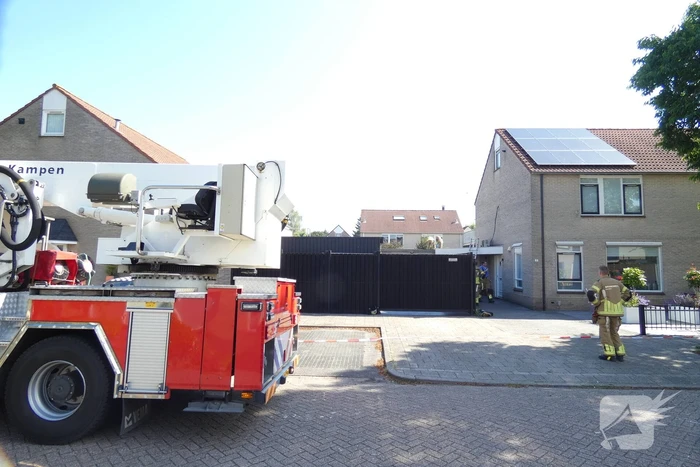 Brand in schuur van woning