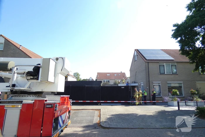 Brand in schuur van woning
