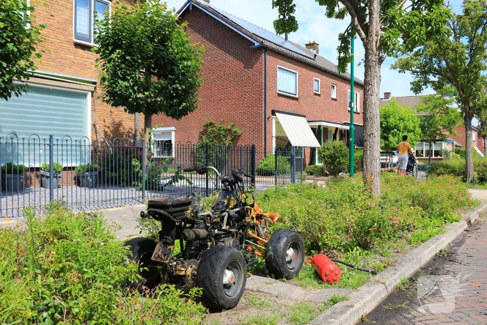 Quad volledig uitgebrand