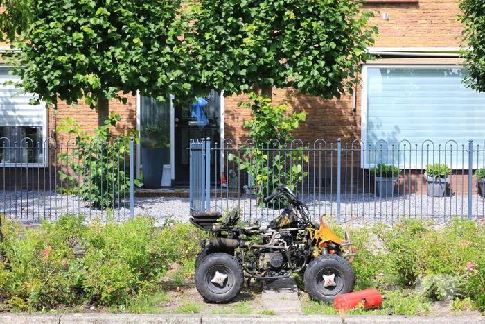 Quad volledig uitgebrand