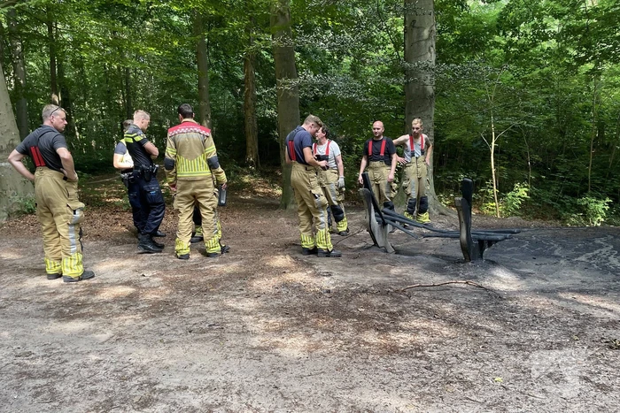 Brand midden is bosgebied