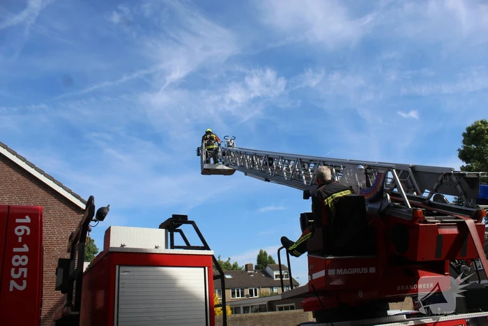 Uitslaande brand in garagebox