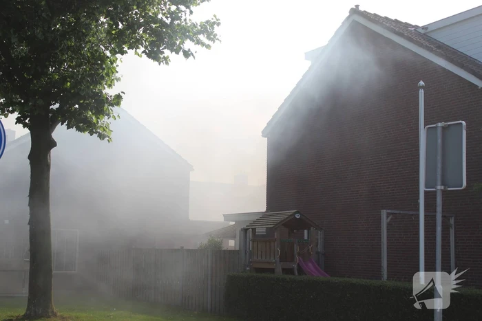 Uitslaande brand in garagebox