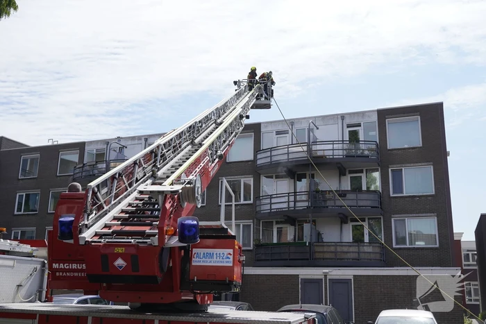 Flinke brand op balkon van appartement