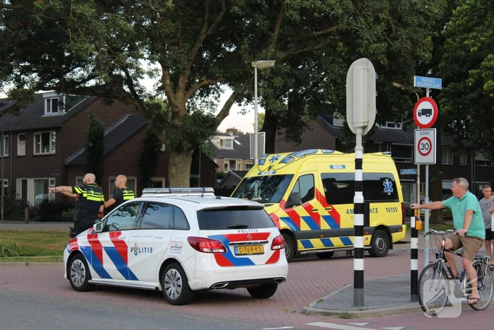 Schade na ongeval op kruising