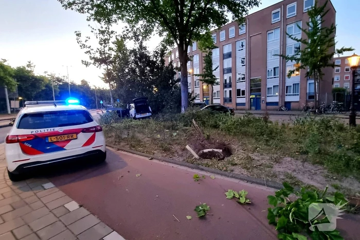 Automobilist vlucht na crash in struiken