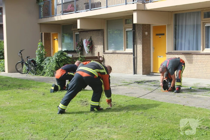 Brandweer zorgt voor stroom