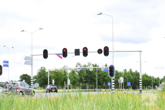Omgekeerde vlaggen opgehangen door actievoerders