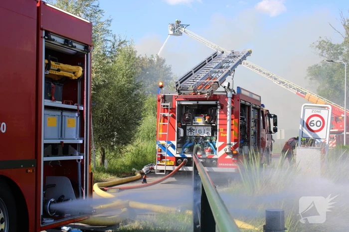 Schuur en camper verwoest vanwege brand