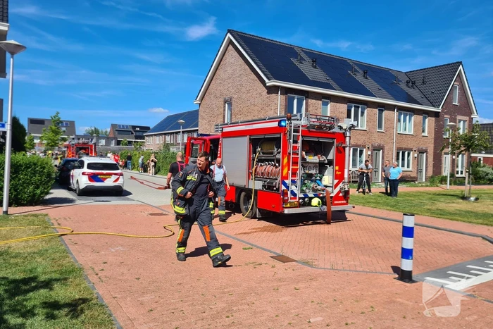 Veel rook bij brand in woning