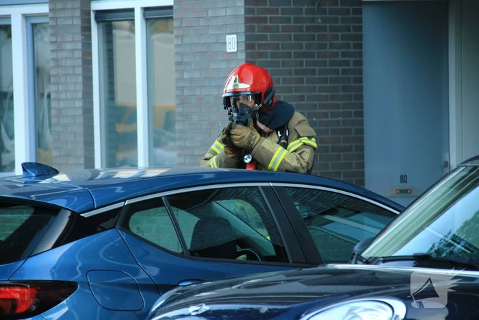 Fietsaccu in brand in parkeergarage