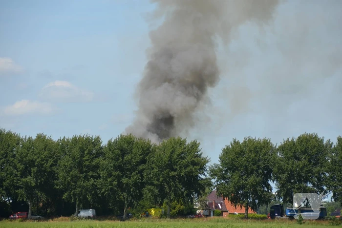 Boerderij volledig in brand