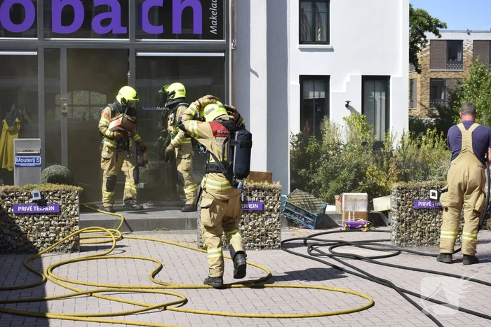 Brand in pand van Mobach makelaardij
