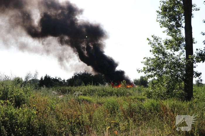 Uitslaande brand in caravan