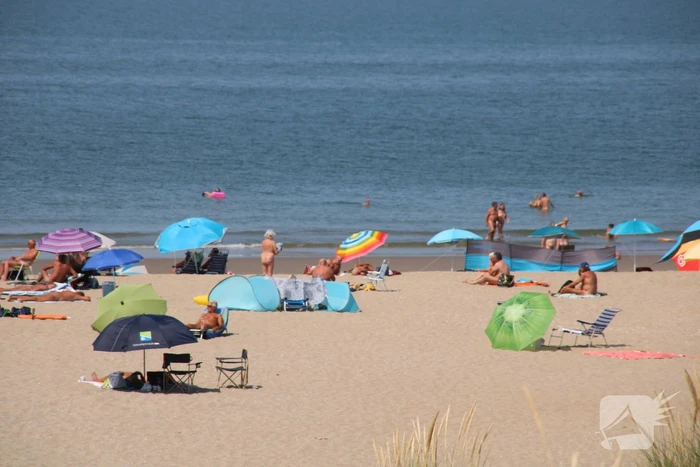Drukte op het Maasvlaktestrand