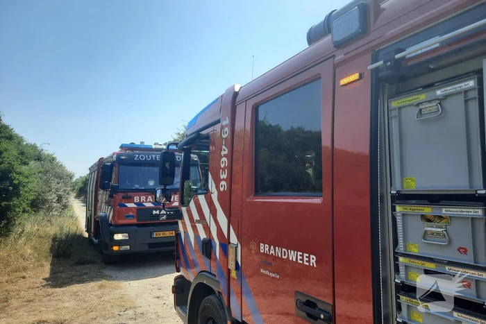 Brand op wandelpad in natuurgebied snel gedoofd