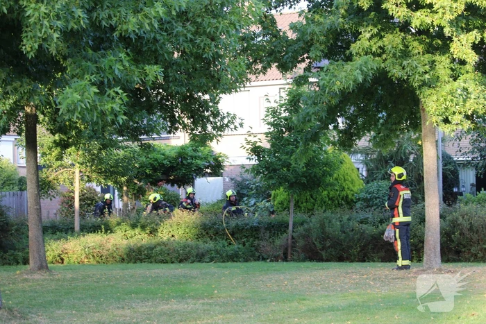 Brand in elektriciteitshuisje