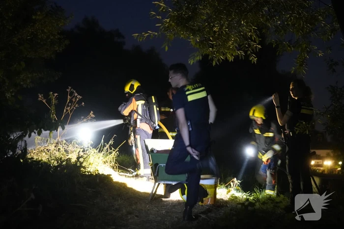 Drie stukken natuurgebied in brand