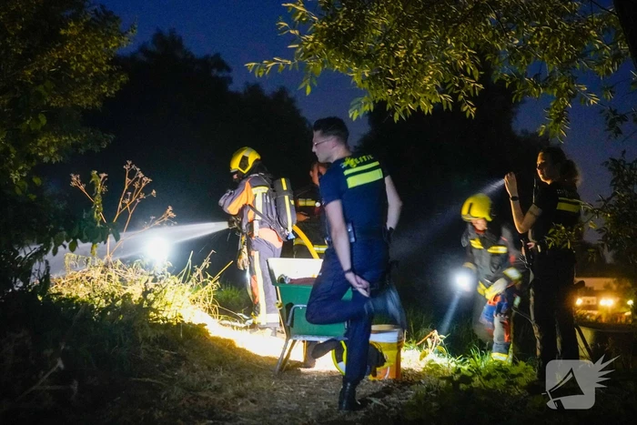 Drie stukken natuurgebied in brand