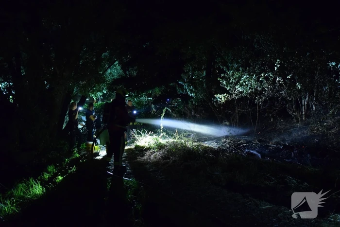 Drie stukken natuurgebied in brand