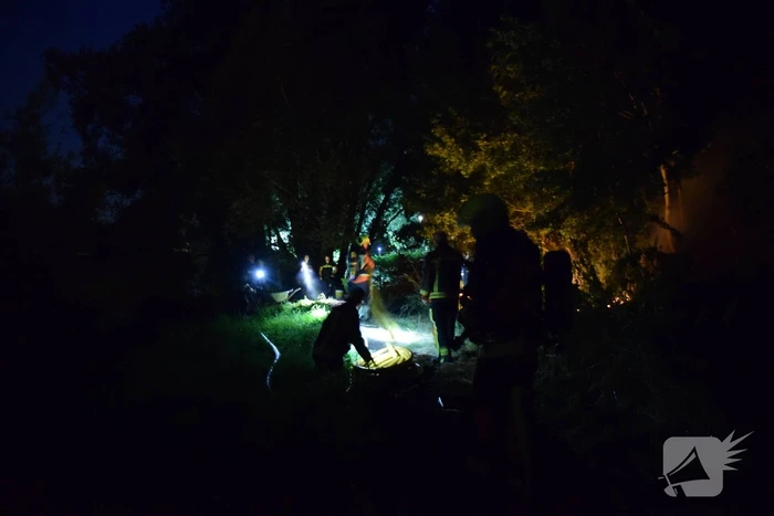 Drie stukken natuurgebied in brand