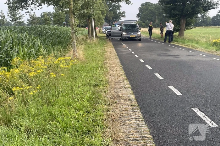 Fietser aangereden door personenauto