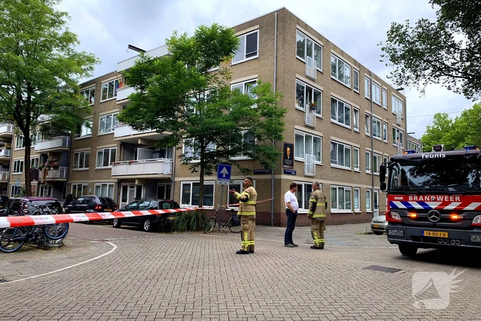 Straat afgezet vanwege gaslucht
