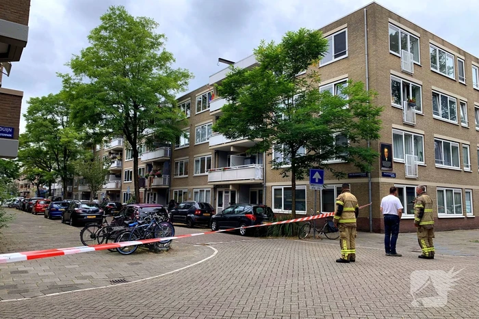 Straat afgezet vanwege gaslucht