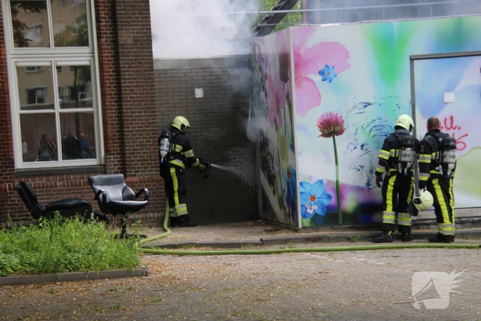 Woningen ontruimd vanwege brand in electriciteitskast