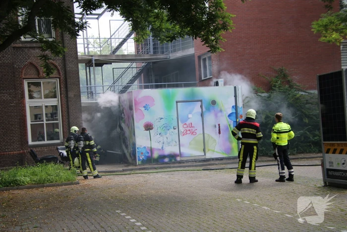 Woningen ontruimd vanwege brand in electriciteitskast