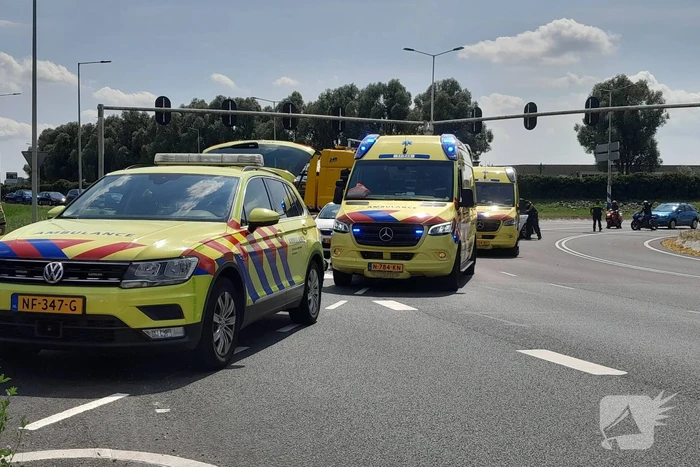 Motorrijder ernstig gewond na ongeval