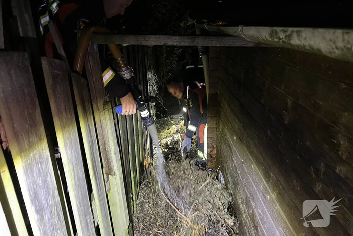 Brandweer ingezet voor brand bij schuur