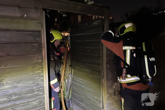 Brandweer ingezet voor brand bij schuur