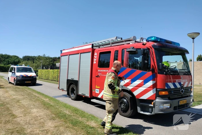 Brand in plantenbak snel gedoofd
