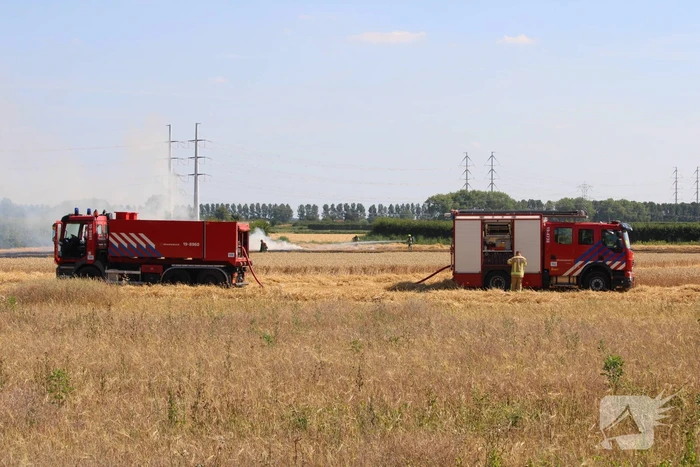 Flinke brand in graanveld