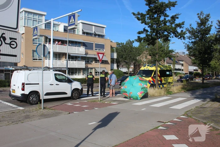 Ongeval tussen bestelbus en scooter