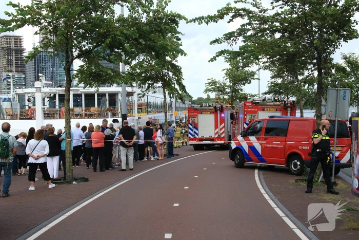 Cruiseschip ontruimd vanwege brand