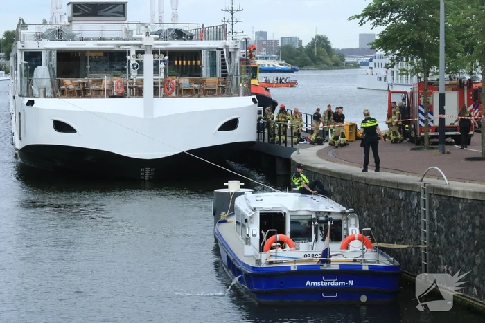 Cruiseschip ontruimd vanwege brand